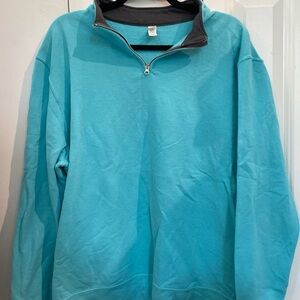 Fruit of the Loom Blue Zip Up Sweater